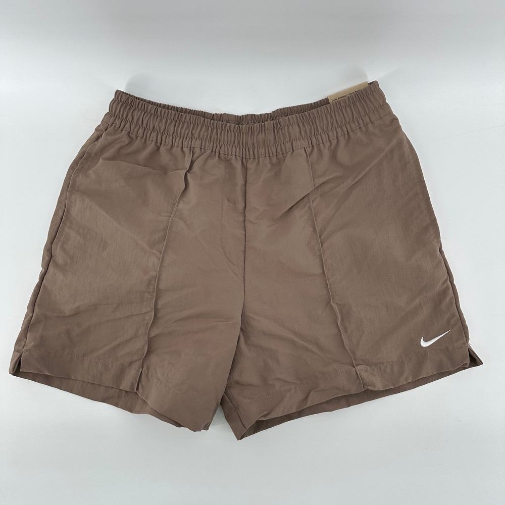 Nike Sportswear Essential Woven Shorts Brown FV6622-233 Womens XS 5 Inch Inseam